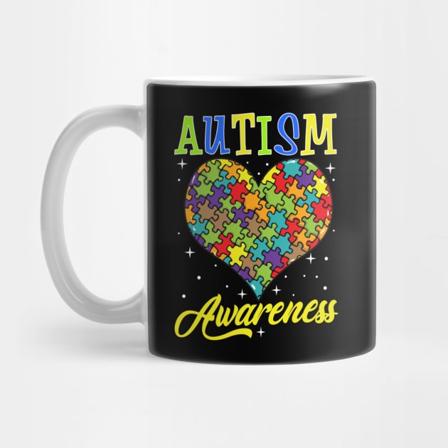 Colorful Autism Awareness Day Puzzle Heart by theperfectpresents